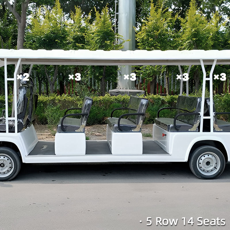 FYD-GG-14 White 14 Seater Sightseeing Car